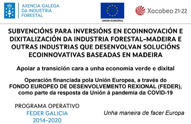 Subvención para inversións en ecoinnovación e dixitalización da industria forestal-madeira